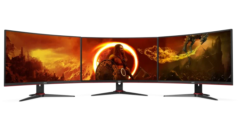 3x AOC Monitor C24G2AE